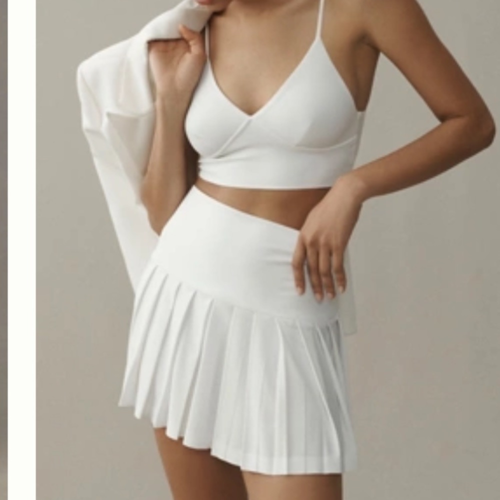 Anthropologie Norma Kamali White Skirt